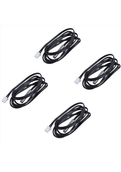 4x Ntc 10K Ohm Su Geçirmez Dijital Termal Sıcaklık Sensörü Probu 1m (Yurt Dışından)