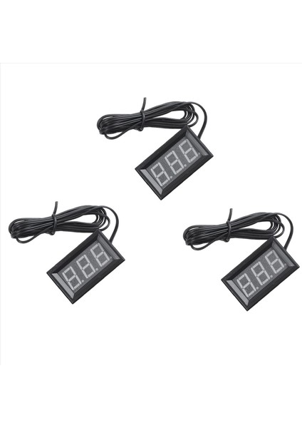 3x Dc 5 - 12 V - 50 - 110 Derece C Dijital Termometre Termometre Buzdolabı Sıcaklık Dedektörü Prob Mavisi (Yurt Dışından)