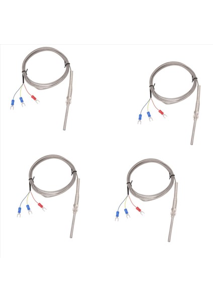 4x 0-400C PT100 Tip 5mm x 50MM Sıcaklık Denetleyicisi Termokupl Probu 2 Metre (Yurt Dışından)