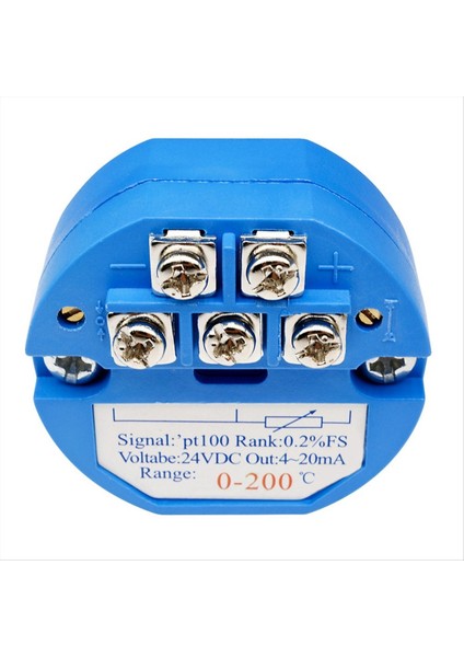 PT100 0-200 Derece Sıcaklık Algılama Verici 4-20MA Çıkış Kafası Monte Sıcaklık Verici (Yurt Dışından) fırsatları