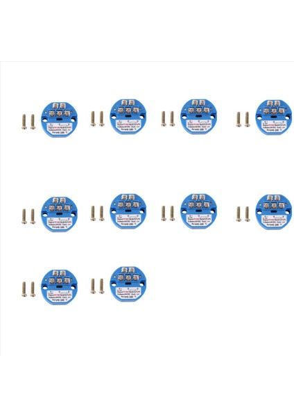 10X PT100 Türe 0-10V 0-100 Derece Rtd Giriş 0-10 Bir Çıkış DC24V Termal Direnç Sıcaklığı Verici (Yurt Dışından)