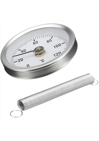 63MM Boru Klipsli Termometre Sıcaklık Yuvarlak Plaka Göstergesi Yaylı Aralık 0-120 ℃ Alüminyum Kılıf 10 Pcs Set (Yurt Dışından) modelleri