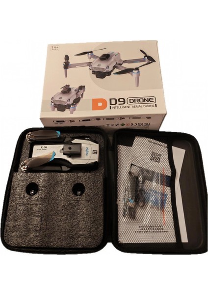 D9 Su Geçirmez Amatör Drone – 4K Kameralı, Fırçasız Motorlu, Akıllı Engel Kaçınma, Ayarlanabilir Elektrikli Kamera, Ekranlı Uzaktan Kumanda Çantalı fiyatları