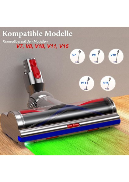 Elektrikli Fırça Dyson V7 V8 V10 V11 V15 Elektrikli Süpürge Yedek Doğrudan Tahrikli Temizleyici Kafa Türbin Zemin Memesi (Yurt Dışından) fırsatları