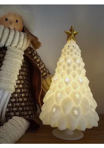 Işıklı 3D Baskı Yılbaşı Ağacı Dekoru | Masaüstü Gece Lambası ve Yeni Yıl Süsleme Ürünü fiyatları