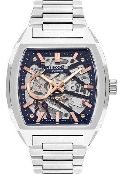 LC07976.380 Erkek Kol Saati | 44 mm Gümüş Kasa, Mavi Iskelet Kadran, Otomatik Mekanizma