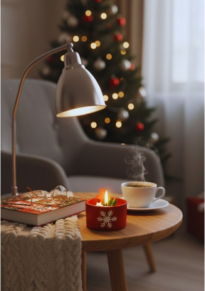 El Yapımı Yılbaşı Temalı Okyanus Kokulu Kış Diyarı Mum – Kar Tanesi Kabartmalı Özel Tasarım modelleri