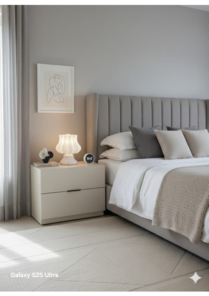 Rustik Lüks Tasarım Abajur ve Gece Lambası (Ampul Hediyeli)