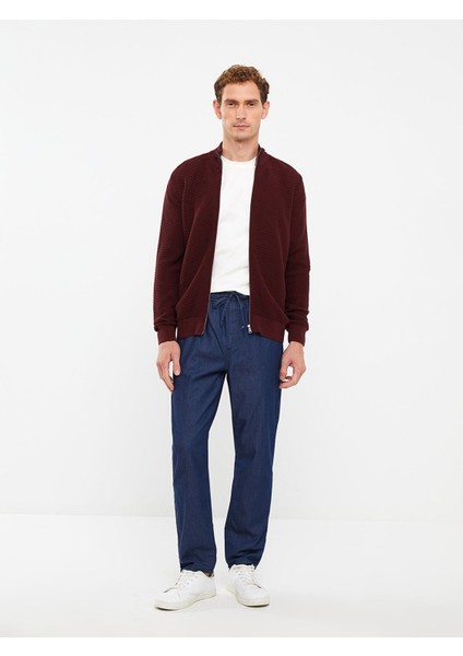 Yeni Sezon Standart Kalıp Dik Yaka Erkek Triko Hırka modelleri