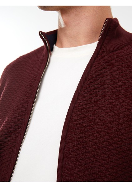 Yeni Sezon Standart Kalıp Dik Yaka Erkek Triko Hırka fırsatları