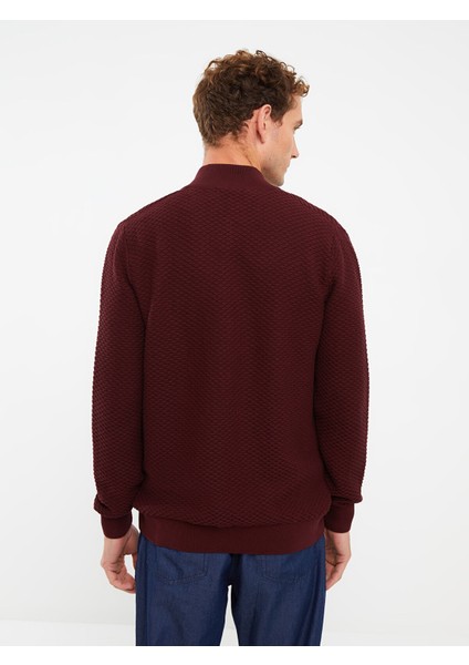 Yeni Sezon Standart Kalıp Dik Yaka Erkek Triko Hırka indirimleri