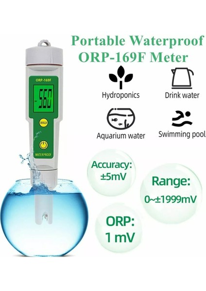 ORP-169F Su Geçirmez Orp Metre Yüksek Kalite Orp Metre Su Kalitesi Test Aracı Orp Test Cihazı (Yurt Dışından) modelleri