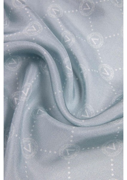 % 100 Ipek V Logo Desenli Mint Yeşili Renkli 90X210 Şal fiyatları