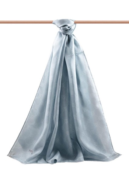 % 100 Ipek V Logo Desenli Mint Yeşili Renkli 90X210 Şal fırsatları