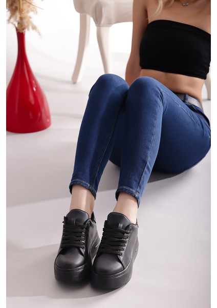 Sneaker Kadın Ayakkabı Günlük Spor Casual Siyah Ayakkabı fırsatları