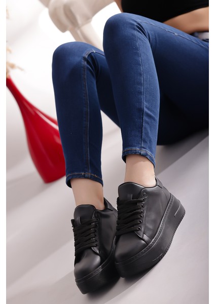 Sneaker Kadın Ayakkabı Günlük Spor Casual Siyah Ayakkabı indirimleri