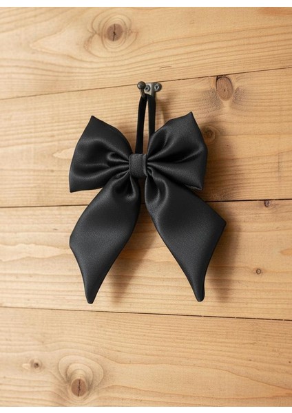 Saten Büyük Fiyonk Saç Tokası