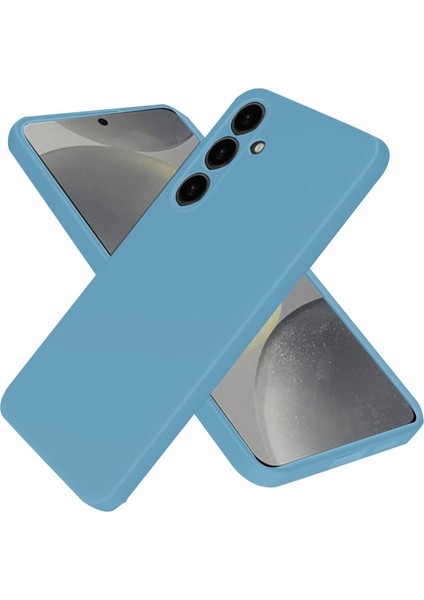 Samsung Galaxy A56 Kılıf Nano Içi Kadife Silikon - Mavi