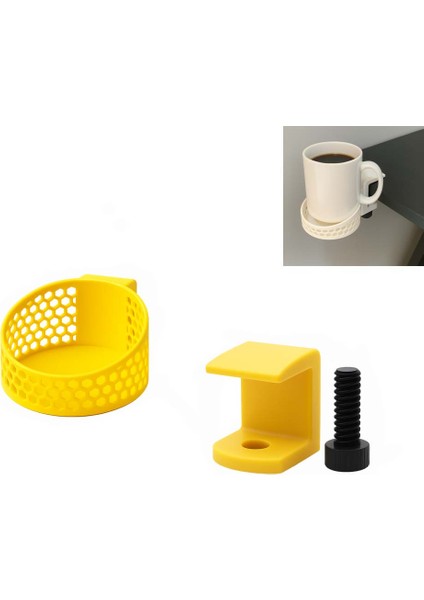 Özel 3D Baskı Bardak Tutucu Modüler Masa Düzenleyici Tak Çıkar Düzenleyici (Çapı: 8,4 Cm)