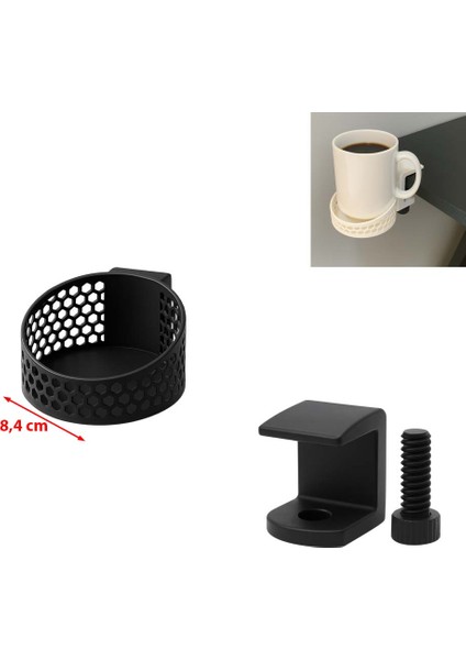 Özel 3D Baskı Bardak Tutucu Modüler Masa Düzenleyici Tak Çıkar Düzenleyici (Çapı: 8,4 Cm) fiyatları