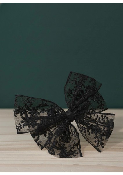 Işlemeli Dantel Tül Fiyonk Saç Tokası fiyatları