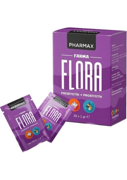 Farma Flora Prebiyotik+Probiyotik Kedi Köpek Sindirim Düzenleyici 30X1GR