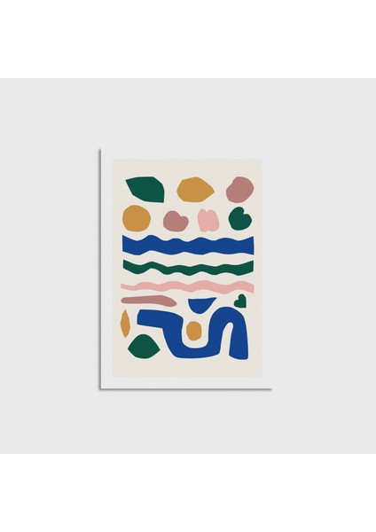 Colourful 4 Çerçevesiz Poster Duvar Dekorasyonu