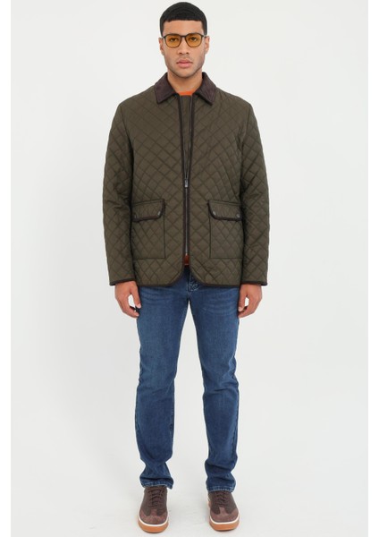 Haki Erkek Slim Fit Şişme Klasik Yaka Mont fiyatları