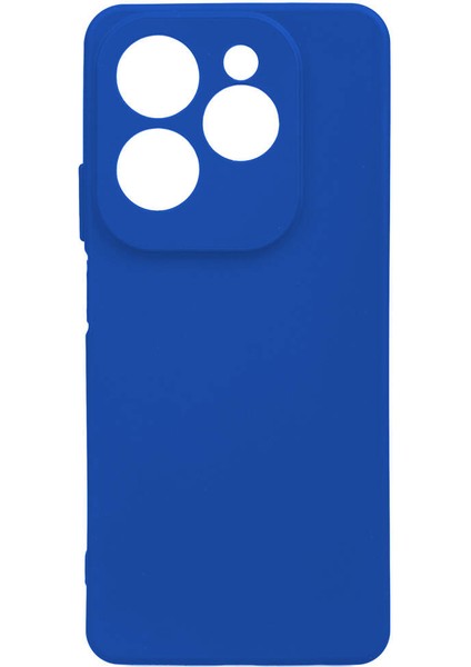 Infinix Hot 40 Pro Kılıf Vlmt Biye Silikon-Mavi