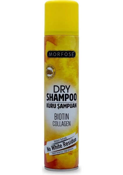 Kuru Şampuan Biotin Collagen 200 ml - Açık Renkli Saçlar - Mrfs