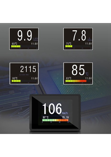 Araba Için A203 Obd2 Yerleşik Bilgisayar Araç Dijital Bilgisayar Gezisi Display Hız Yakıt Tüketimi Göstergesi Obd2 Tarayıcı (Yurt Dışından) modelleri