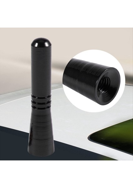 2x Evrensel Üst Çatı Kısa Kırbaç Vidalı Anten Uzatma Araba Radyosu (Siyah) (Yurt Dışından) fırsatları