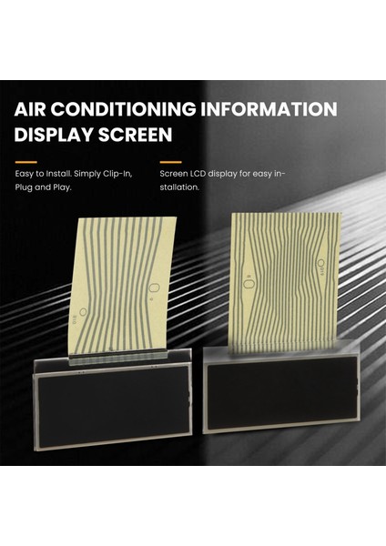 3pcs Araba LCD Ekran Air-Con Bilgi Mercedes Benz E-Serisi W210 Clk Sınıfı W208 Slk Sınıfı R170 W202 (Yurt Dışından) indirimleri
