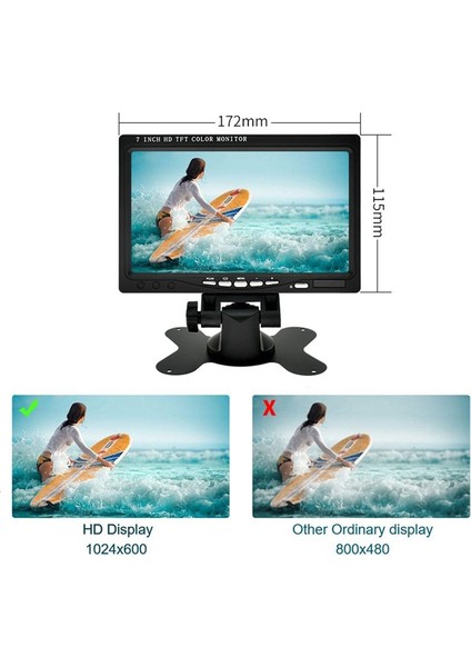 7inch Araba VGA Monitör Hd Arka Görüntü Monitör Video Ters Monitör Araç Aksesuarları (Yurt Dışından) modelleri