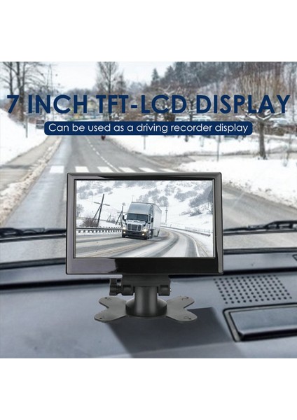 12V-24V 7 Inç Tft LCD Renk Hd Monitör Cctv Ters Arka Görünüm Yedekleme Kamera Arabası Aksesuarlar (Yurt Dışından) fiyatları