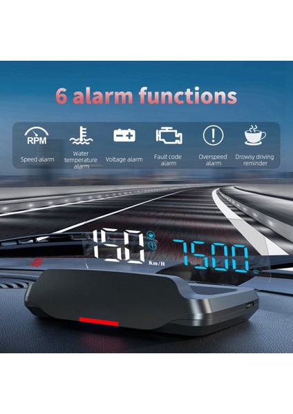 C7B Obd2 Car Hud Başlık Ekran Arabası Akıllı Gösterge Ekran Arayüz Yağı Basınç Hava-Yakıt Oranı LCD Kafalar Yukarı (Yurt Dışından) fırsatları