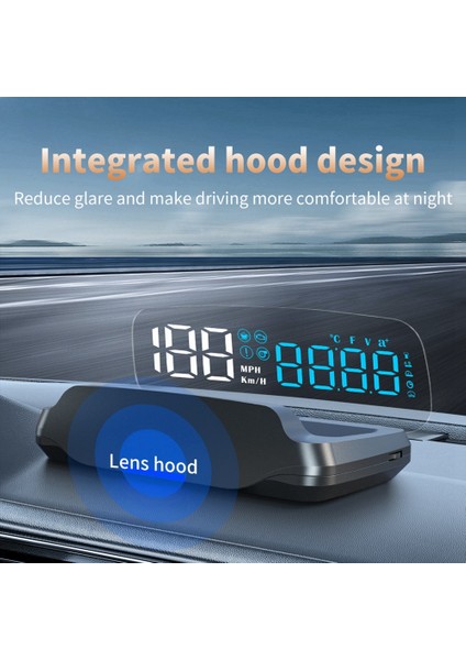C7B Obd2 Car Hud Başlık Ekran Arabası Akıllı Gösterge Ekran Arayüz Yağı Basınç Hava-Yakıt Oranı LCD Kafalar Yukarı (Yurt Dışından) indirimleri