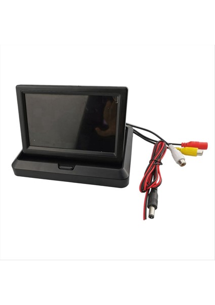 Araç Katlama Monitör Ekranı Araç Arka Görünüm Kamera Park Parkı Yedekleri Için 2 Yolu Video Girdi Ters 5 Inç Tft Ekran (Yurt Dışından)