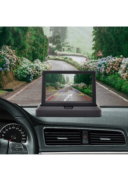 Araç Katlama Monitör Ekranı Araç Arka Görünüm Kamera Park Parkı Yedekleri Için 2 Yolu Video Girdi Ters 5 Inç Tft Ekran (Yurt Dışından) indirimleri