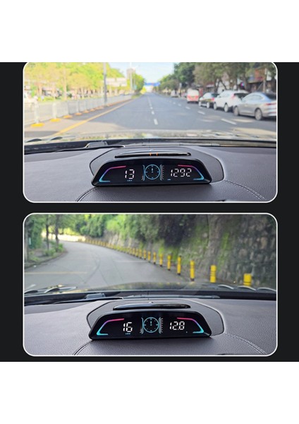 Araba Hd Başlık Ekranı Obd2 Gps Akıllı Hud Hud Otomatik Dijital Hız Türometresi Rpm Voltaj Güvenlik Alarm Ekranı B3 (Yurt Dışından) fırsatları