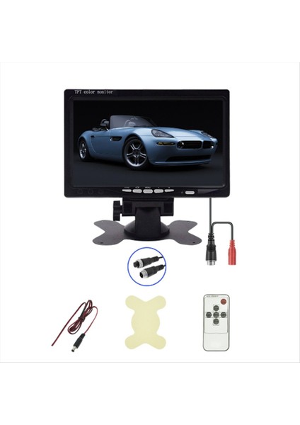 7 Inç Araba Ekranı Tft LCD Araç Ekranı 12V-24V Araç Arka Görünüm Monitörü Araba Kamyonu Van Rv Yedek Kamera (Yurt Dışından)