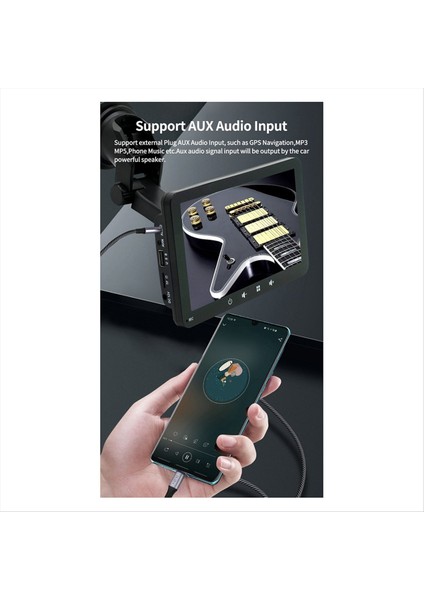 7inch Araba Kapasitif Dokunmatik Navigasyon Ekranı Kablosuz Carplay &amp Android Otomatik Araba Taşınabilir Multimedya Oynatıcı (Yurt Dışından)