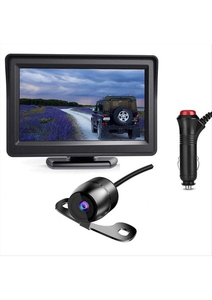 4 3 Inçlik Monitörle Yedek Kamera Gece Görüşü Su Geçirmez Fiş ve Araba Kamyonu Için Ters Arka Görünüm Kamera Sistemi Oynayın (Yurt Dışından) fiyatları