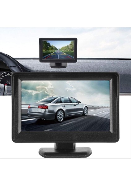4 3 Inçlik Monitörle Yedek Kamera Gece Görüşü Su Geçirmez Fiş ve Araba Kamyonu Için Ters Arka Görünüm Kamera Sistemi Oynayın (Yurt Dışından) fırsatları