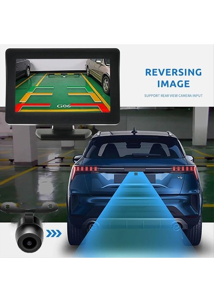 4 3 Inçlik Monitörle Yedek Kamera Gece Görüşü Su Geçirmez Fiş ve Araba Kamyonu Için Ters Arka Görünüm Kamera Sistemi Oynayın (Yurt Dışından) indirimleri