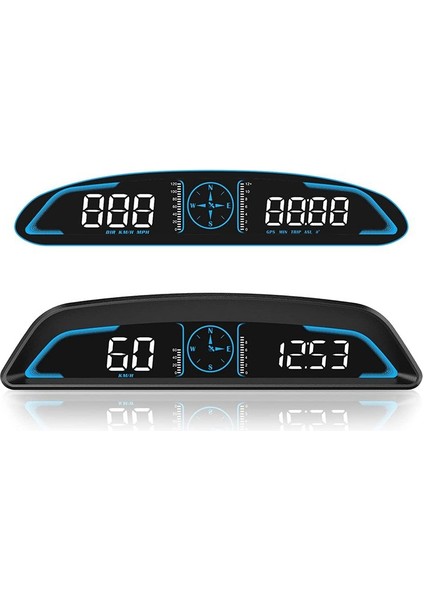 Dijital Gps Speedometre Araba Hız Yorgun Sürüş Alarm Aşırı Hızlı Alarm Alar (Yurt Dışından)