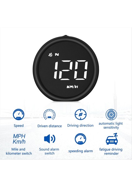 Araba Hızı Ekran Başlangıç Ekran Gezinme Gps Kafası Tüm Araçlar Için Dijital Saat Yön Ekranı (Yurt Dışından) modelleri