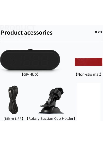 Dijital Araba Gps Hızölçer Araba Hud Head Up Section Mph Pusula Sürüş Yönü Yorgunluk Sürüş Hatırlatma (Yurt Dışından) modelleri