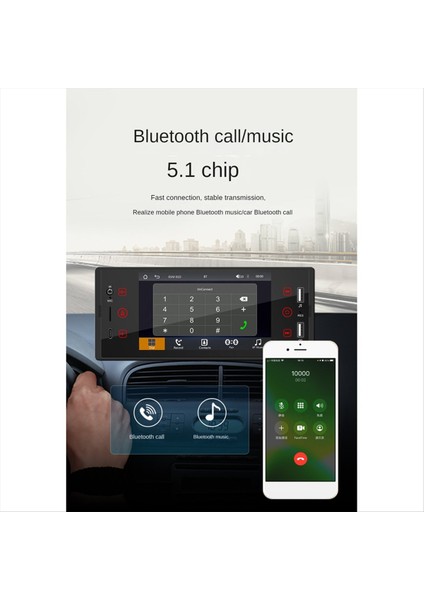 5 Inç Otomobil Mp5 Player Kablosuz Carplay Android Araba Taşınabilir Radyo Ses Sistemi Kafa Ünitesi 1 Dın Araba Navigasyonu (Yurt Dışından) fırsatları