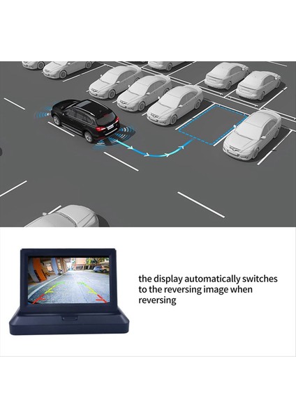 5 Inç Katlanabilir Arka Görünüm Monitörü Yedek Kamera Araba Monitörü Su Geçirmez Arka Görünüm Otomobil Kamera Park Sistemi Kiti (Yurt Dışından) modelleri